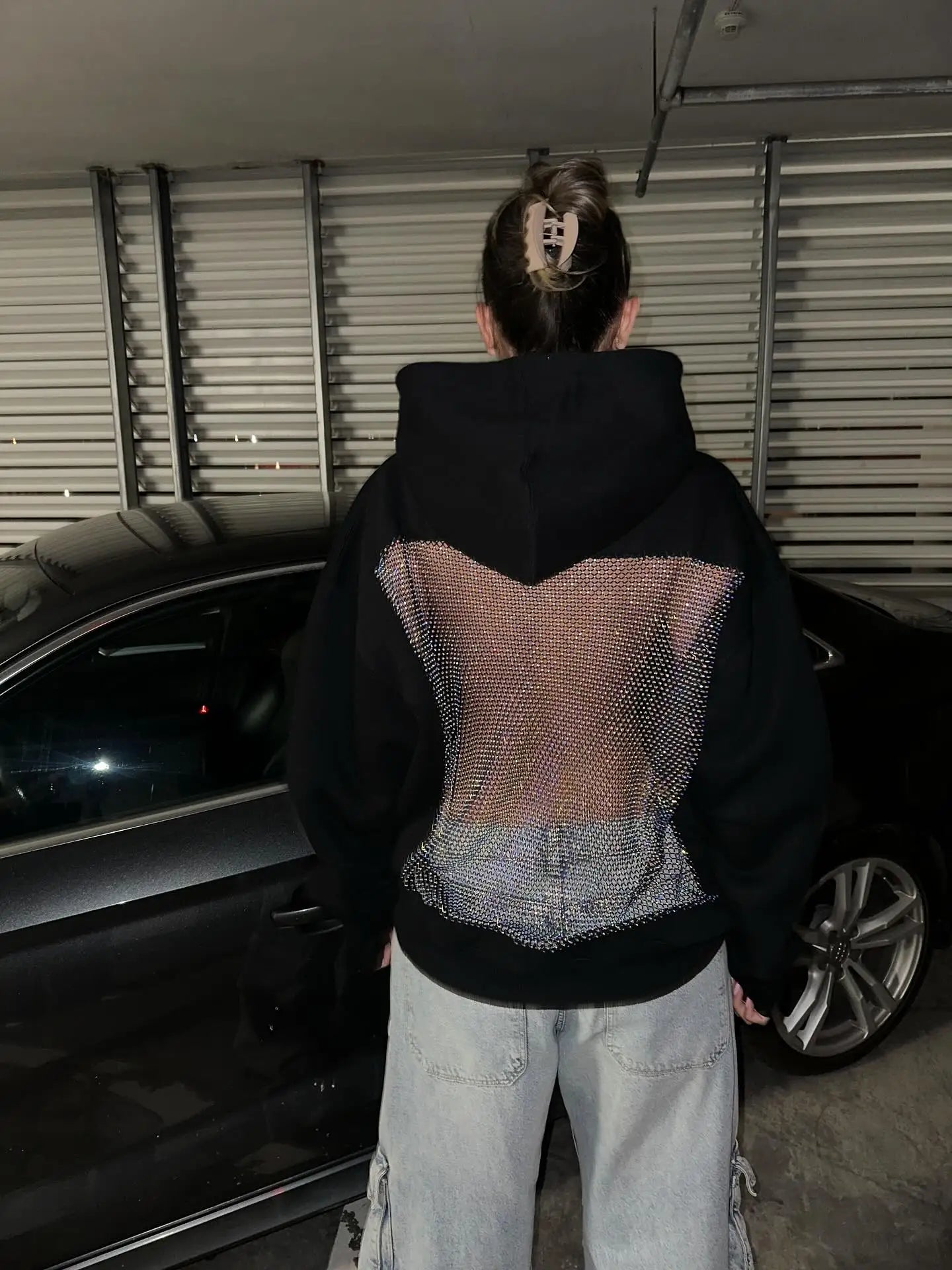 Hollow Mesh Hoodie