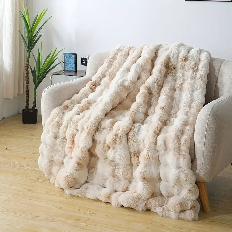 Cozy Soft Faux Fur Throw Blanket