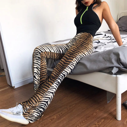 Animal Print Flare Leggings