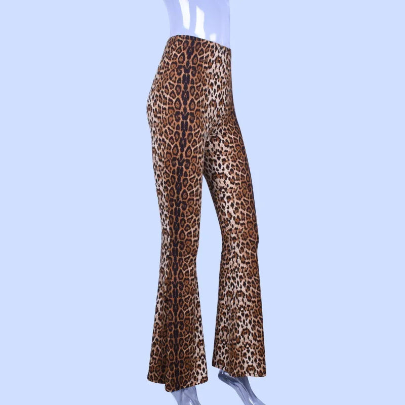Animal Print Flare Leggings