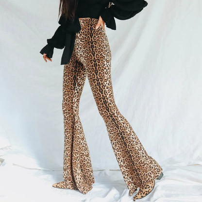 Animal Print Flare Leggings