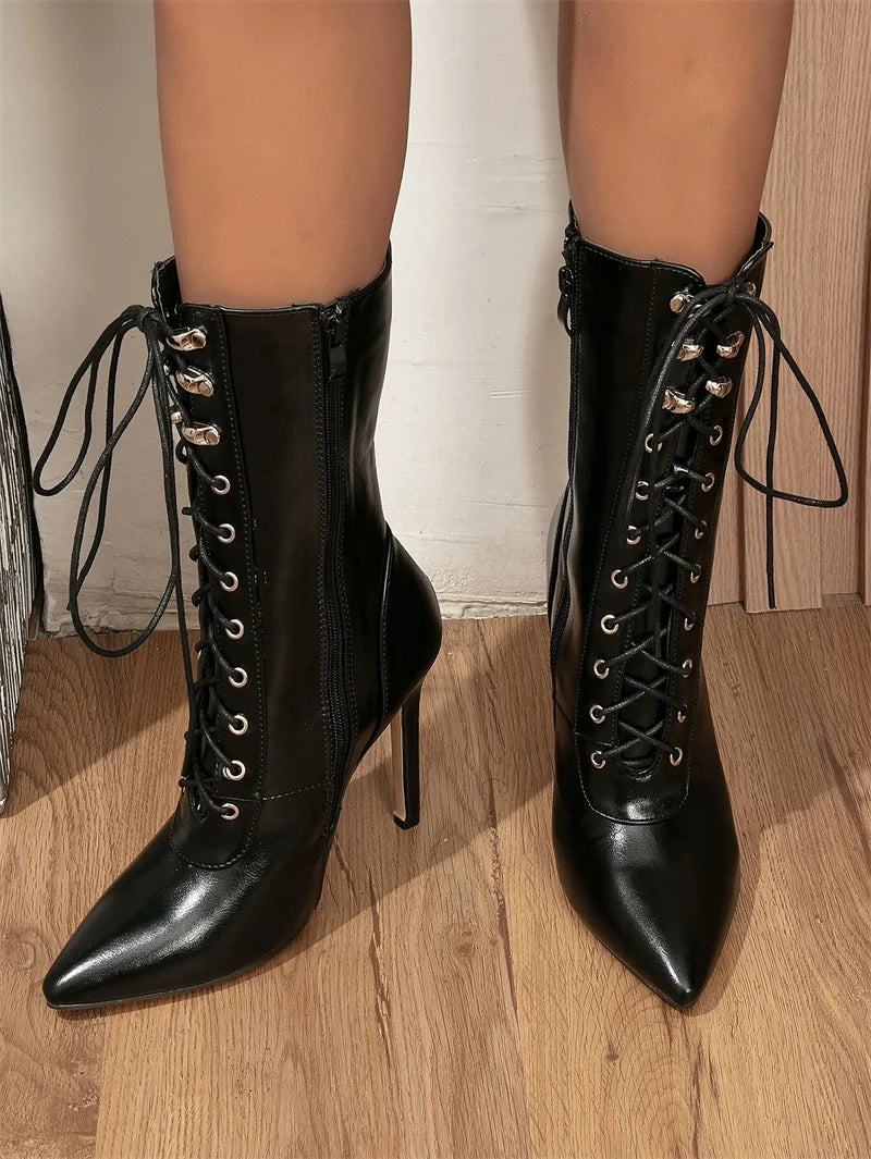 Zip Lace-Up Chelsea Boot