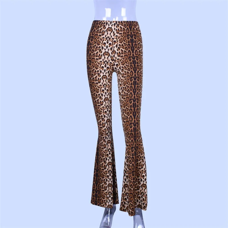 Animal Print Flare Leggings
