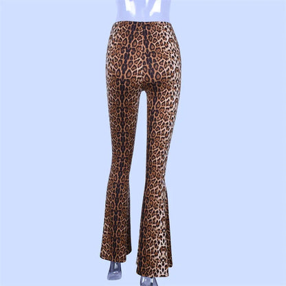 Animal Print Flare Leggings
