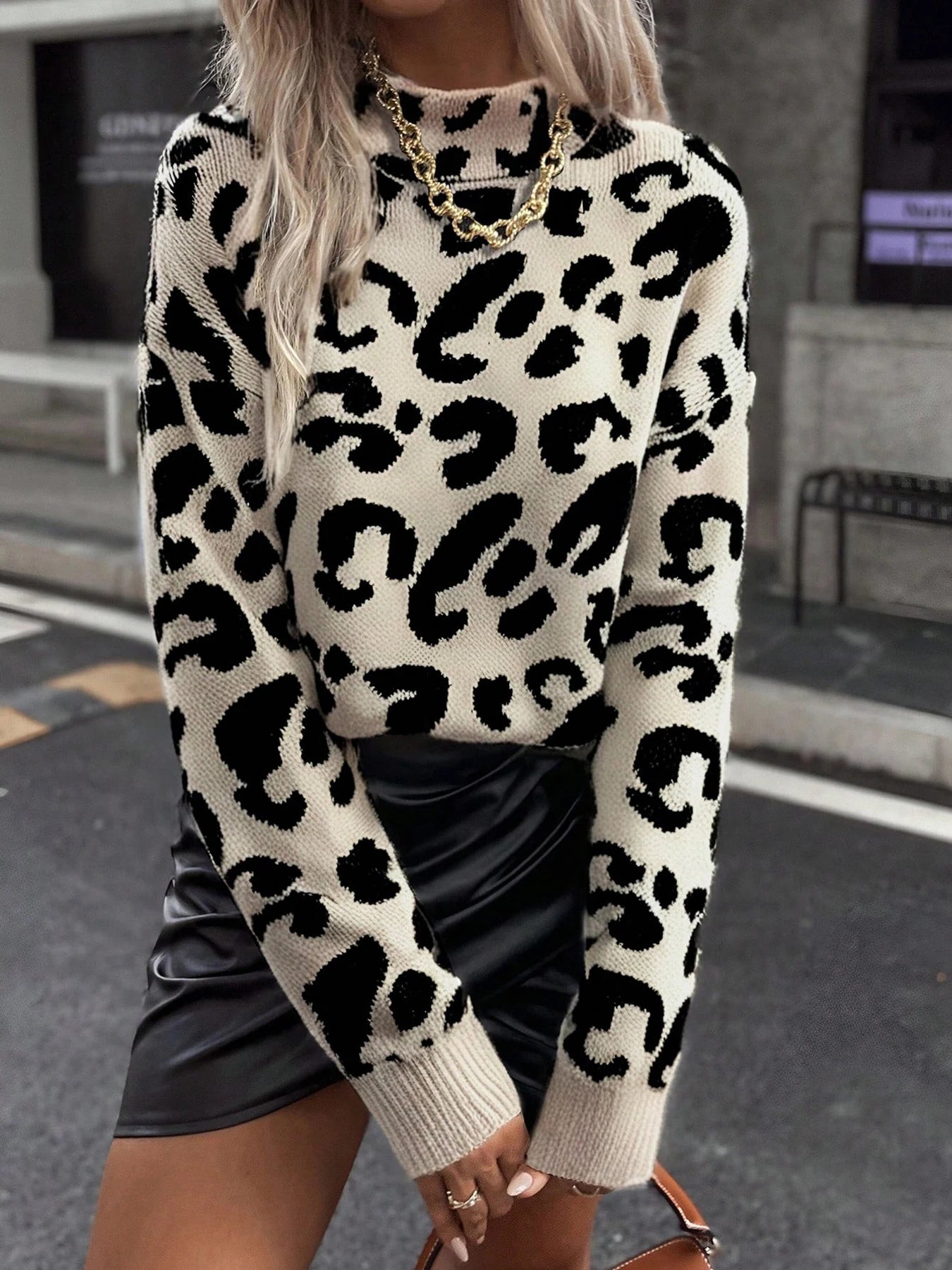 Leopard Print Sweater