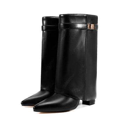 Metal Buckle Boot