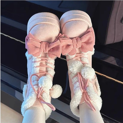 Sweet Lolita Mid-Calf Boots