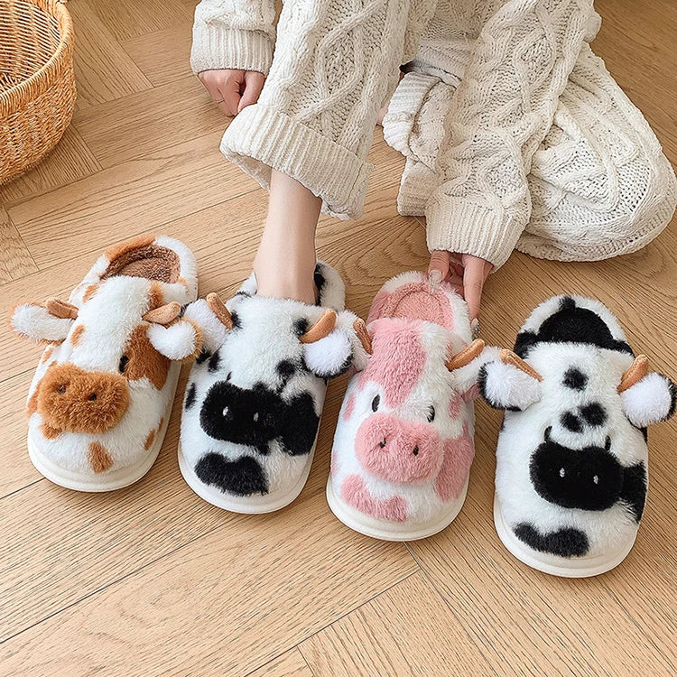 Cozy Cow Slippers