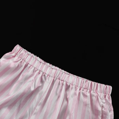 Pink Stripe Long Sleeve Pajamas Set