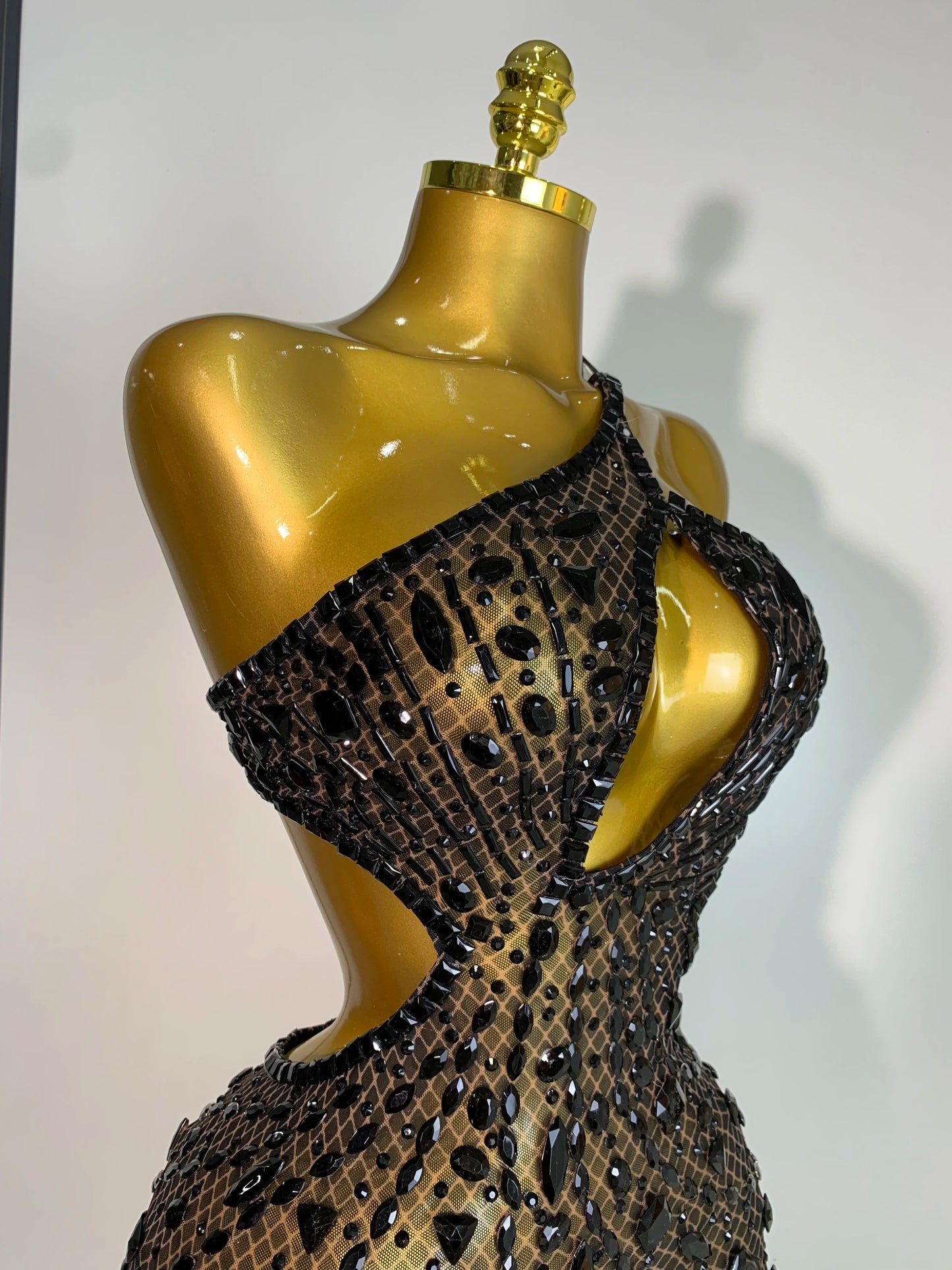 Rhinestone Evening Gown