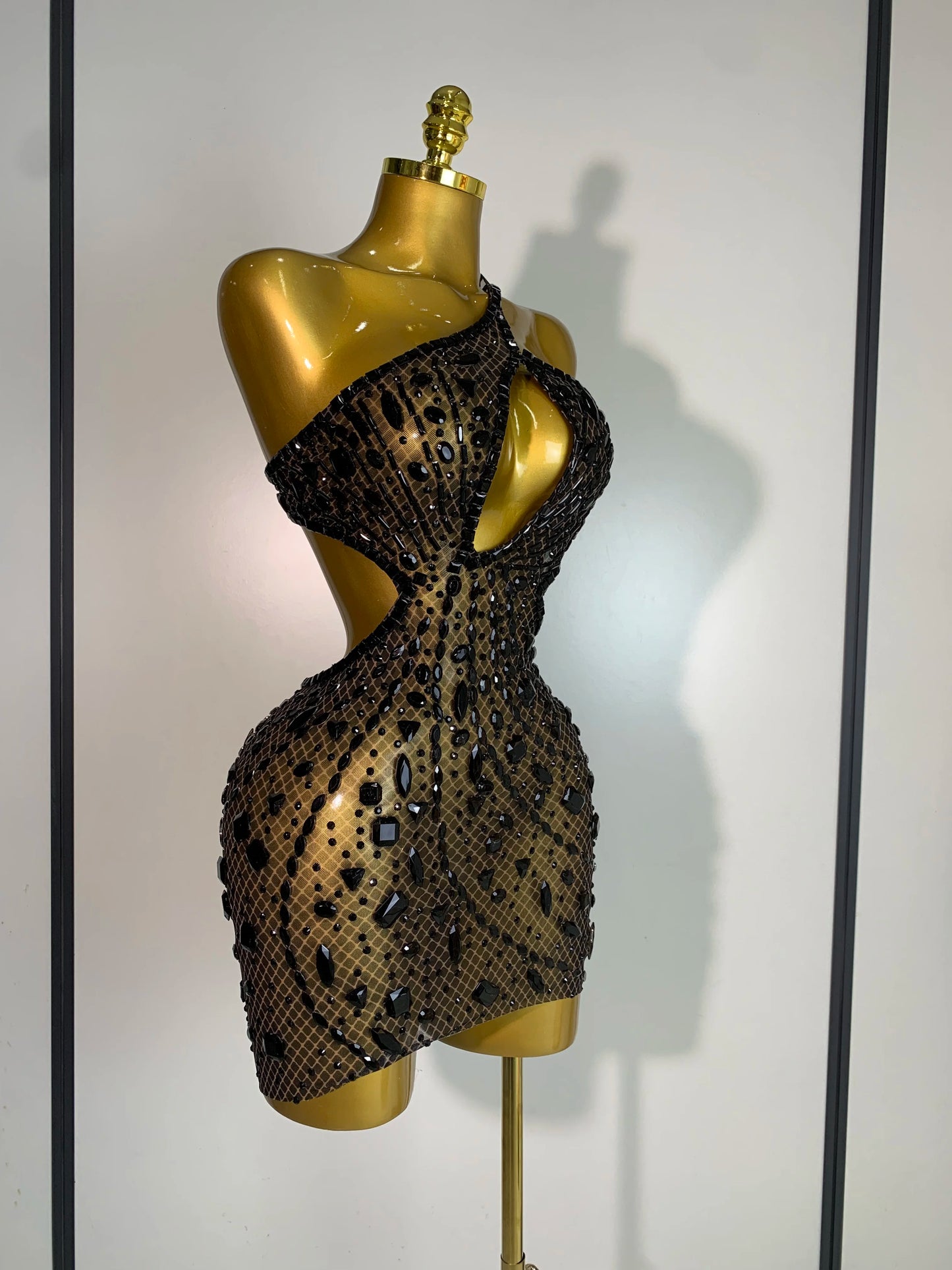 Rhinestone Evening Gown