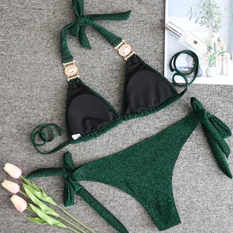 Rhinestone Diamond Bikini