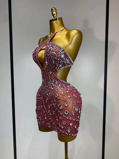 Rhinestone Evening Gown