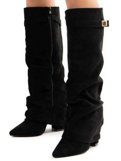 Metal Buckle Boot