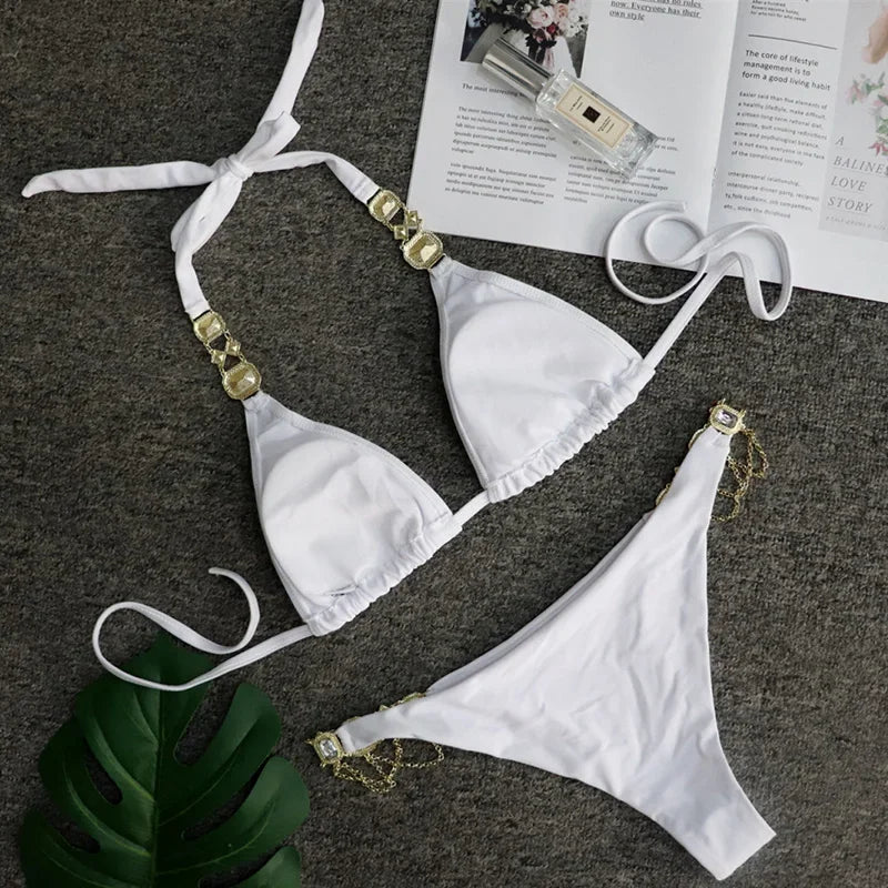 Rhinestone Diamond Bikini