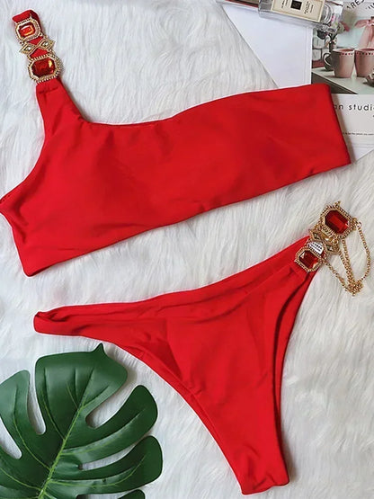 Rhinestone Diamond Bikini