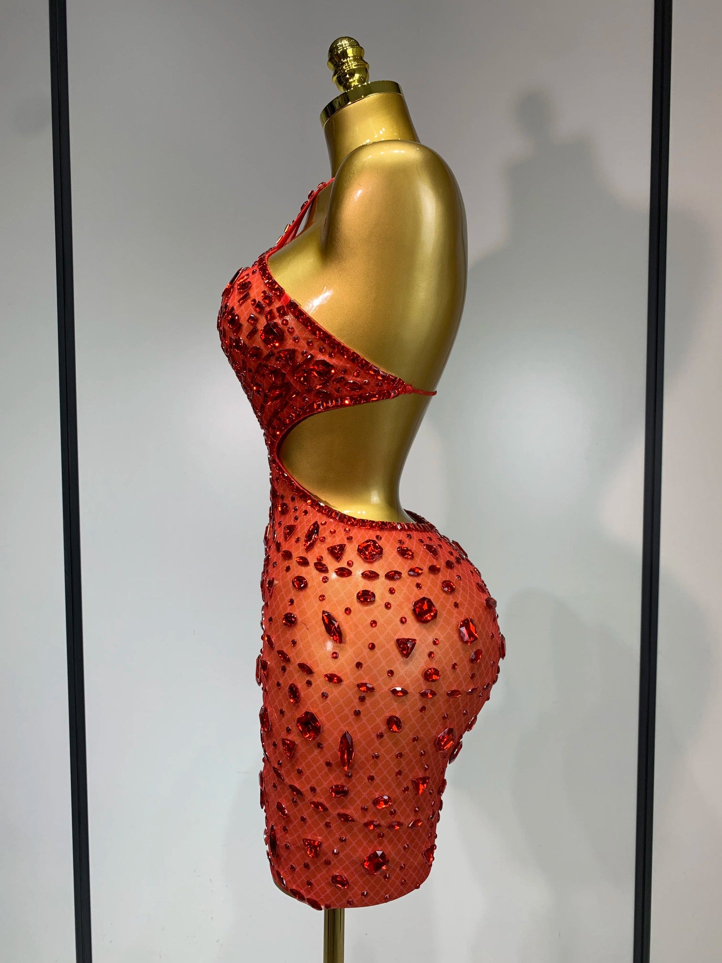 Rhinestone Evening Gown