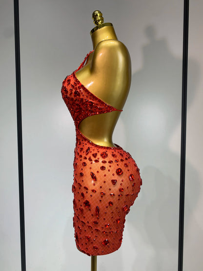 Rhinestone Evening Gown