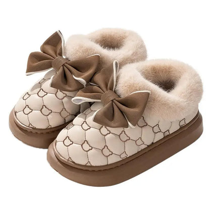 Platform Bow Slippers