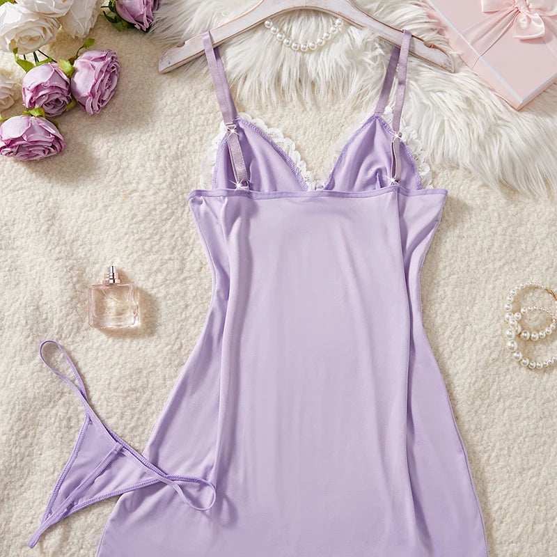 Transparent Lace Patchwork