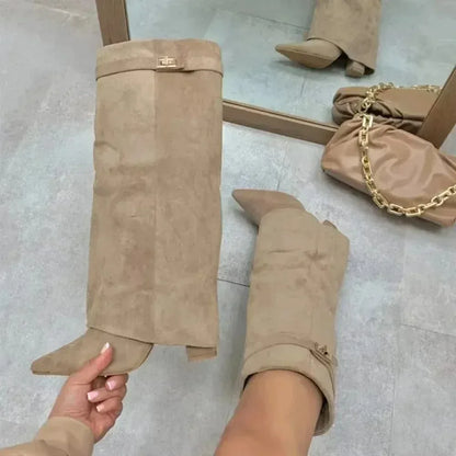 Metal Buckle Boot