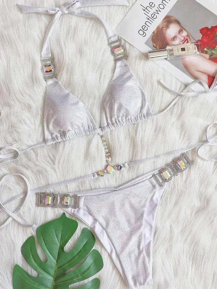 Rhinestone Diamond Bikini