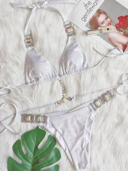 Rhinestone Diamond Bikini