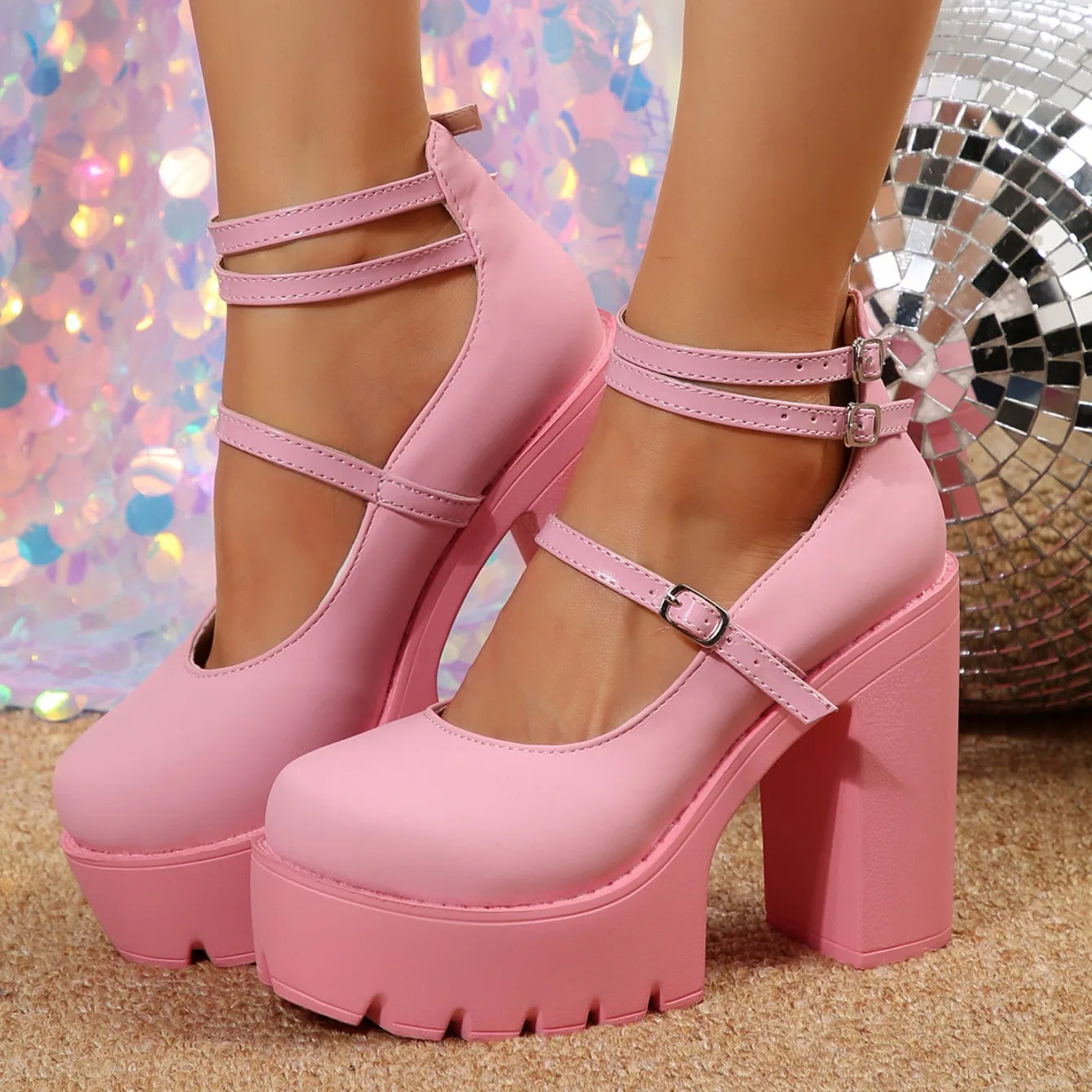 Lolita Chunk Pumps