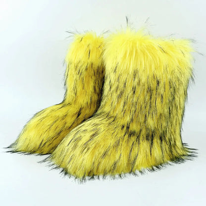 Fluffy Faux Fur Boots