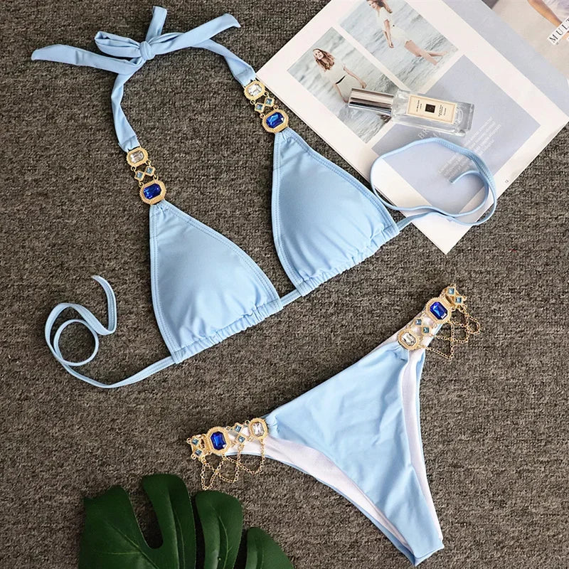 Rhinestone Diamond Bikini