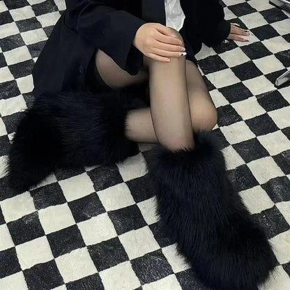 Fluffy Faux Fur Boots