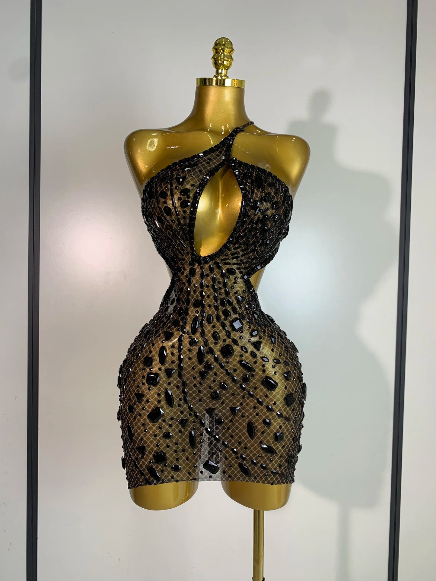 Rhinestone Evening Gown