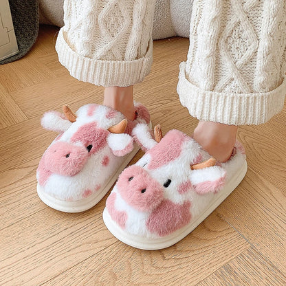 Cozy Cow Slippers