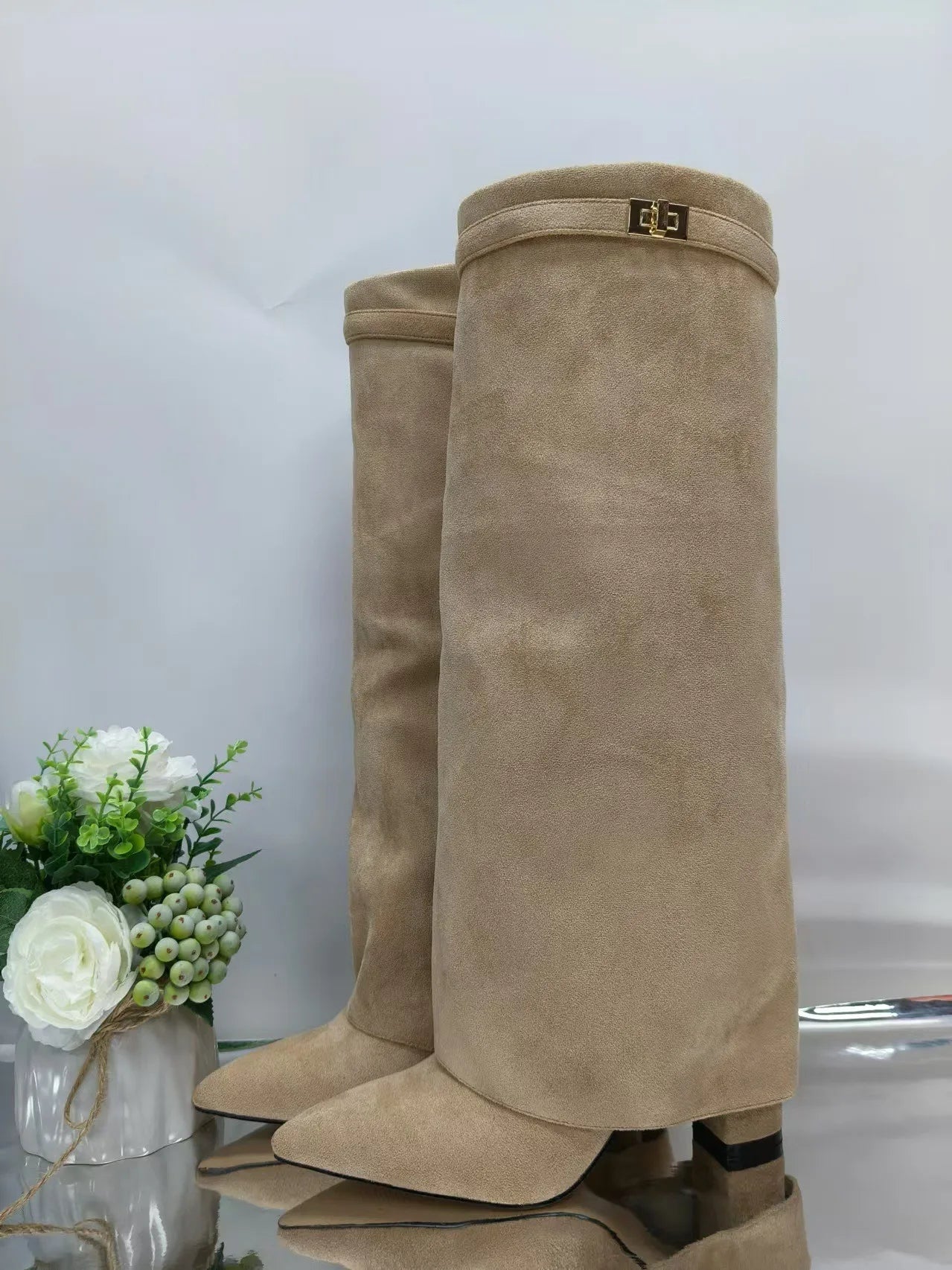 Metal Buckle Boot