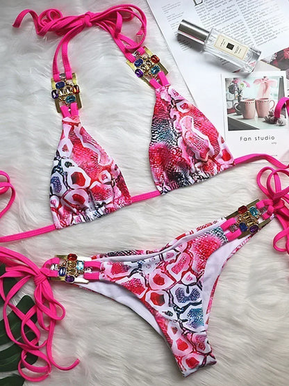 Rhinestone Diamond Bikini