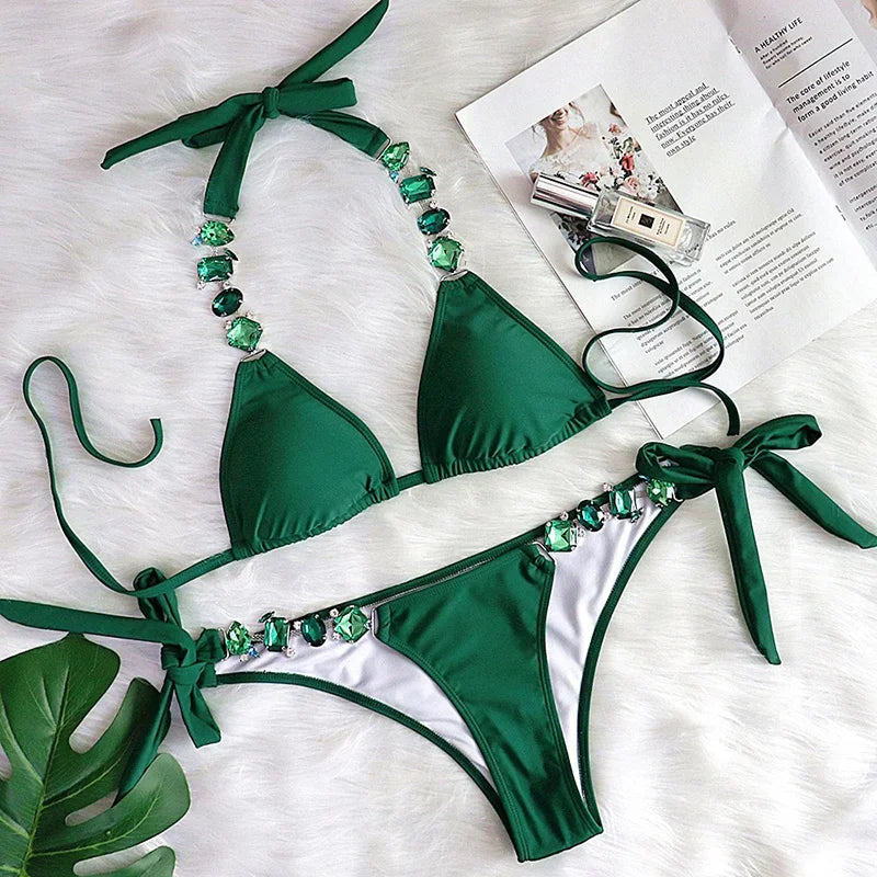 Rhinestone Diamond Bikini