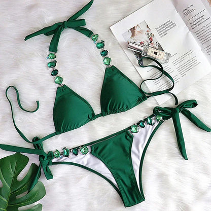 Rhinestone Diamond Bikini