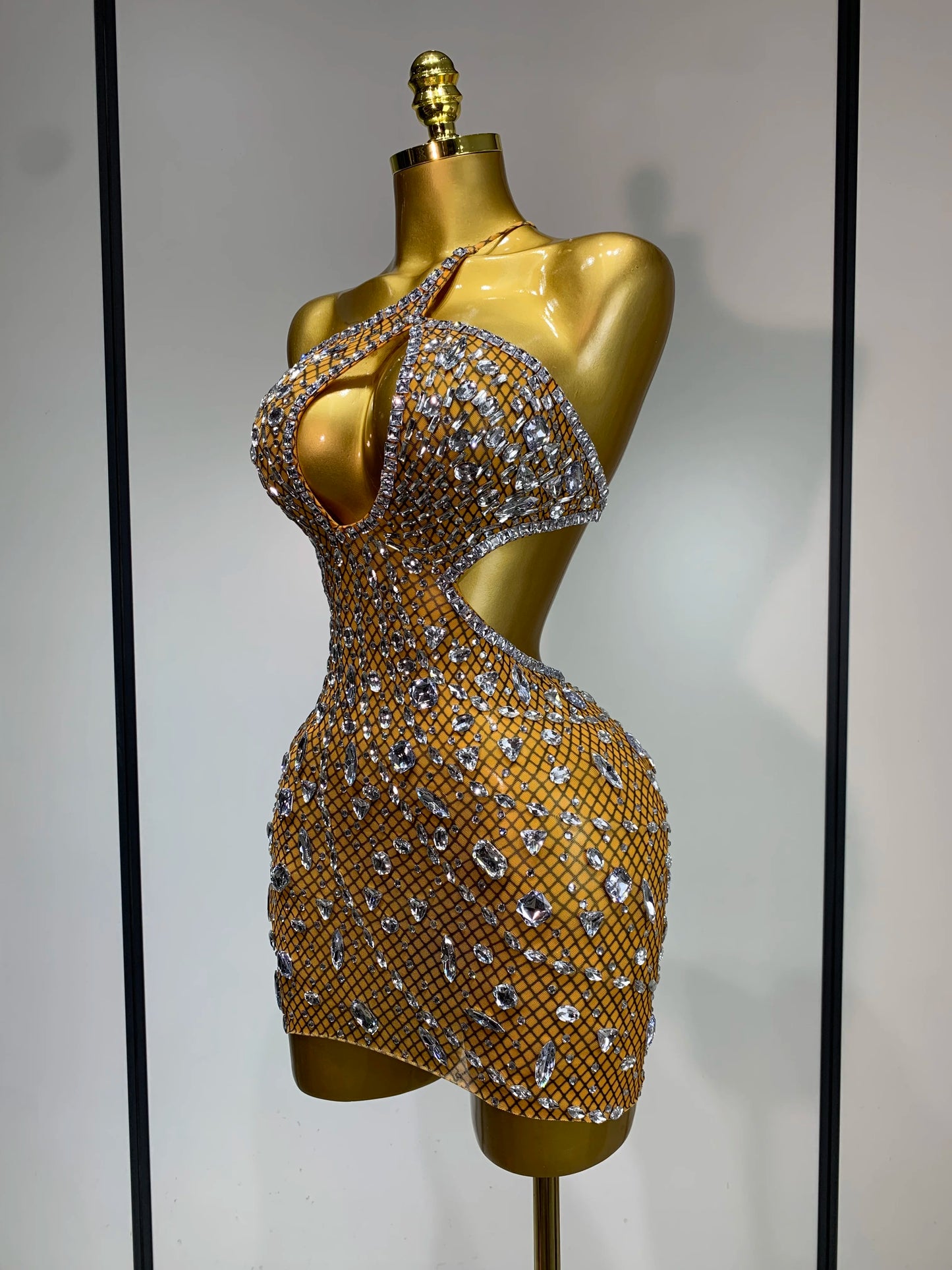 Rhinestone Evening Gown