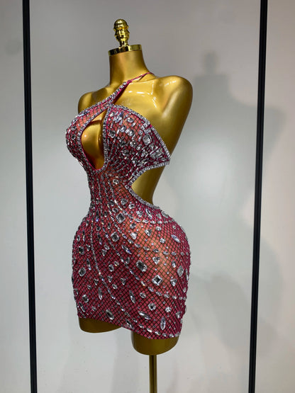 Rhinestone Evening Gown