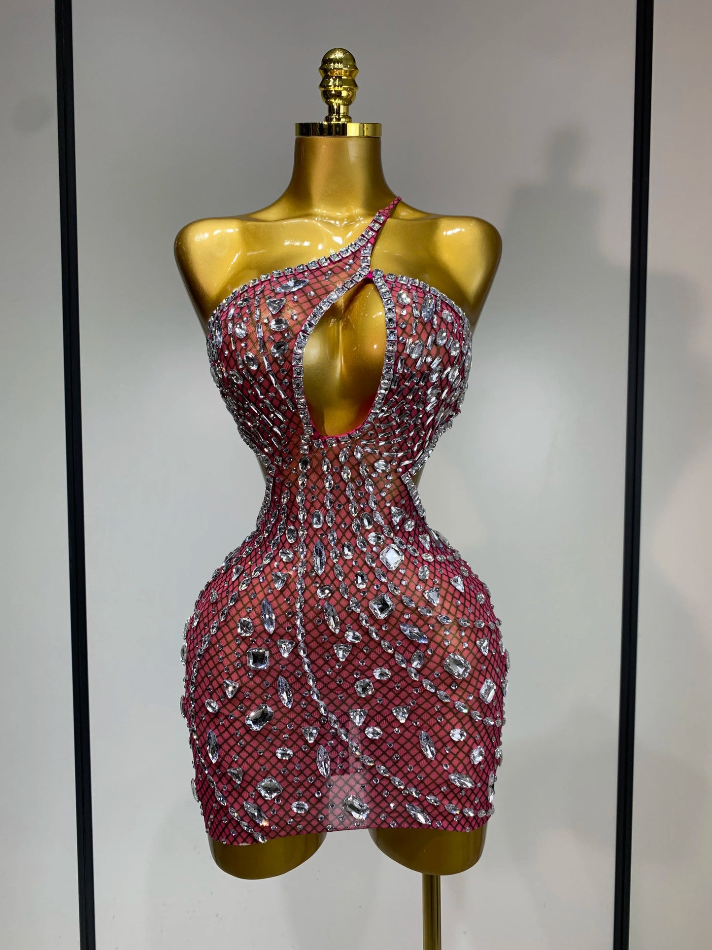 Rhinestone Evening Gown