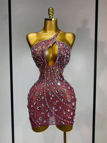 Rhinestone Evening Gown