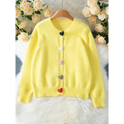 Yellow Heart Cardigan