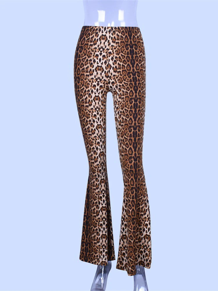 Animal Print Flare Leggings