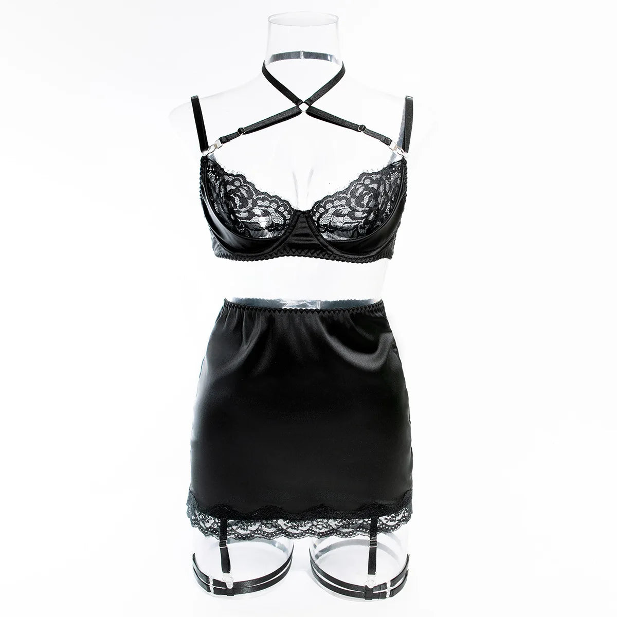 Romantic Lace Halter Set