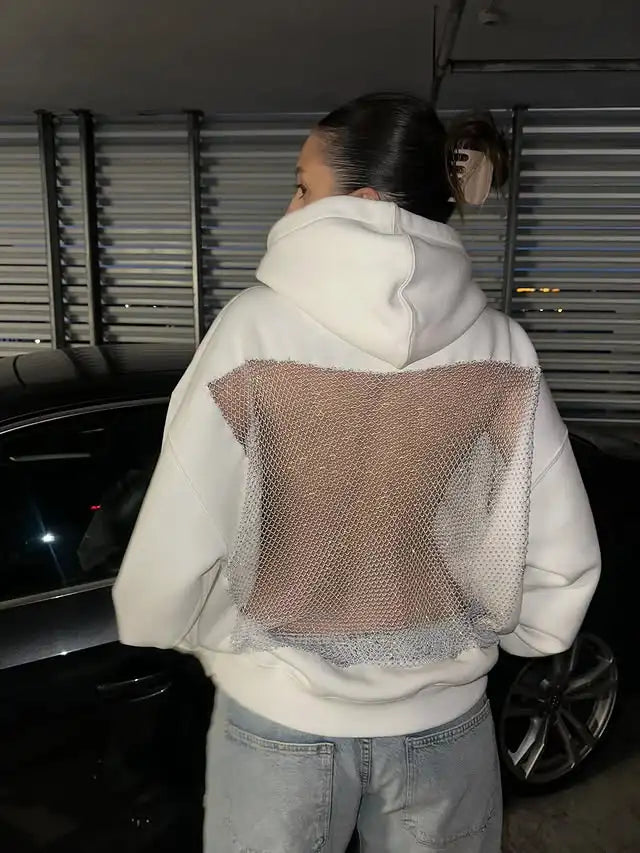 Hollow Mesh Hoodie