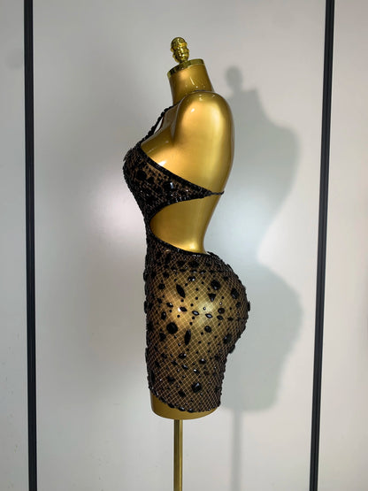 Rhinestone Evening Gown