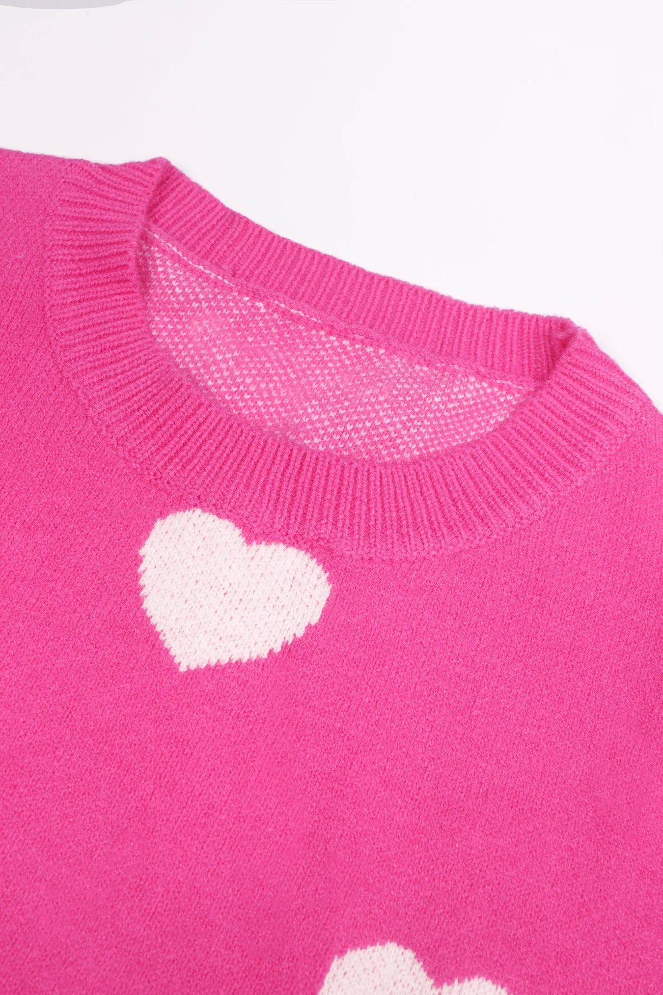 Hot Pink Oversized Knit Sweater