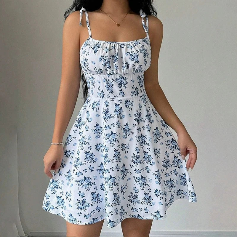 Floral Spaghetti Strap Sundress