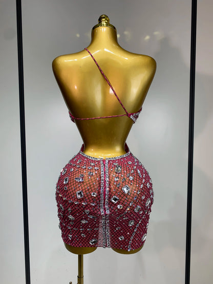 Rhinestone Evening Gown