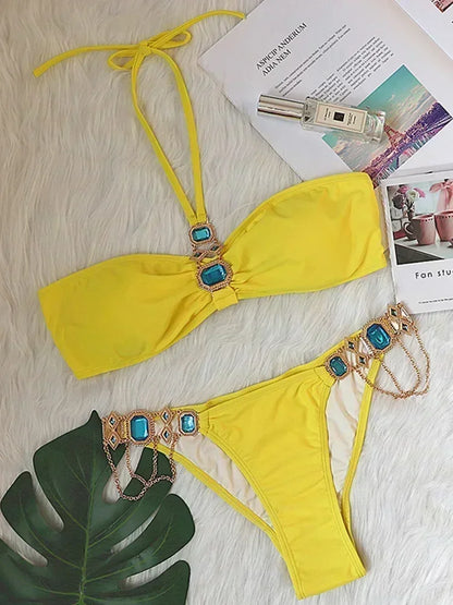 Rhinestone Diamond Bikini